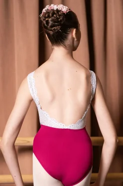 Danse De Paris Demi Moulin Tank Leotard Blush Rose