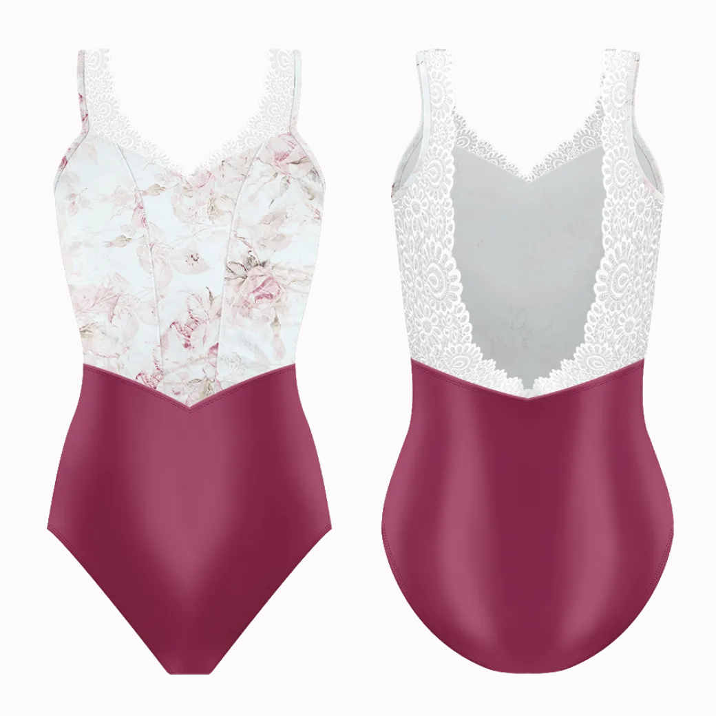 Danse De Paris Demi Moulin Tank Leotard Blush Rose
