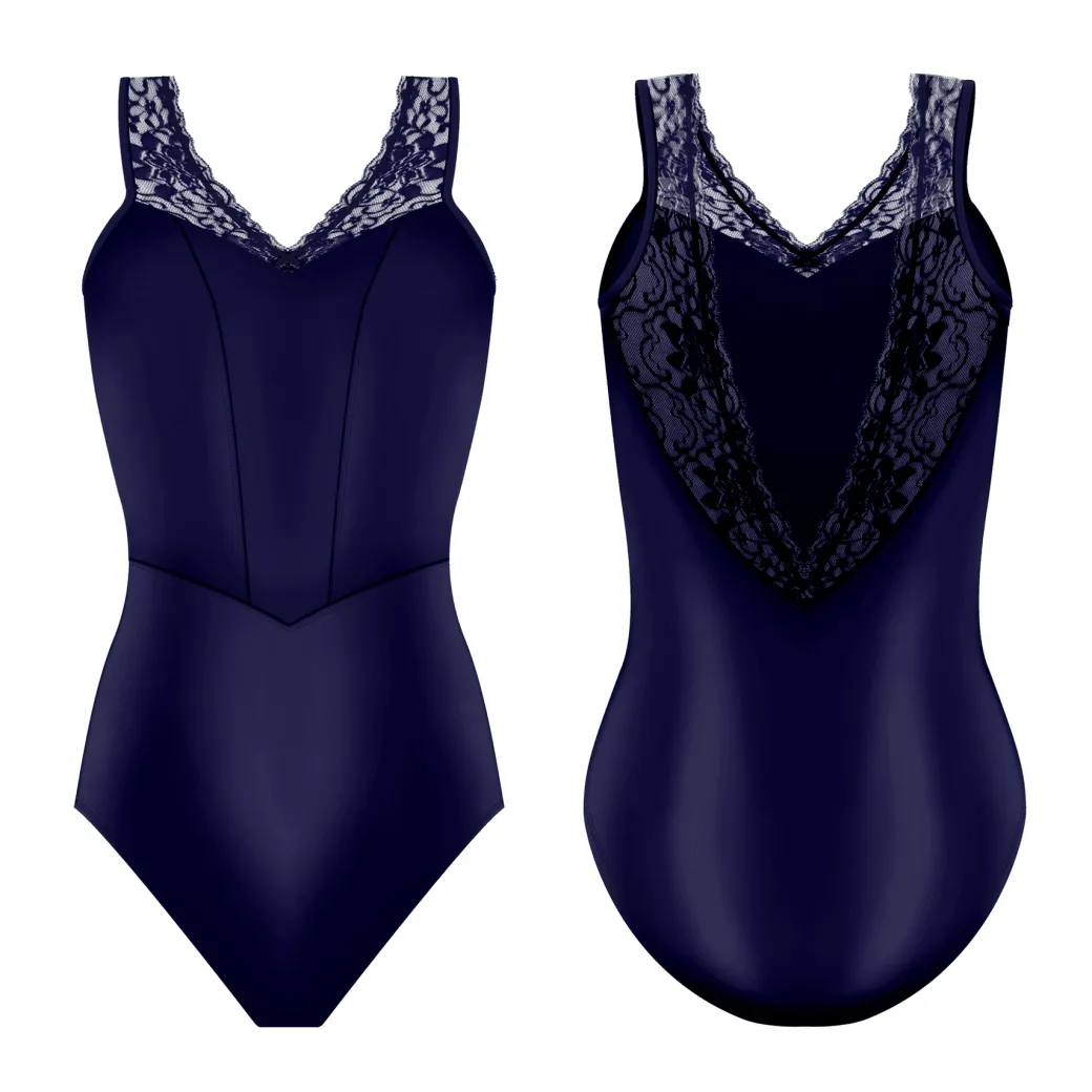 Danse De Paris Moulin Tank Leotard Moulin Midnight