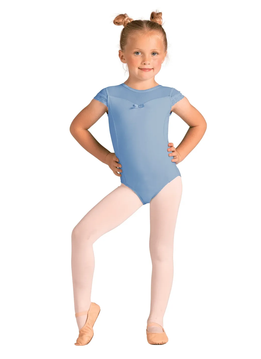 Danznmotion Girls Scarlett Cap Sleeve Leotard