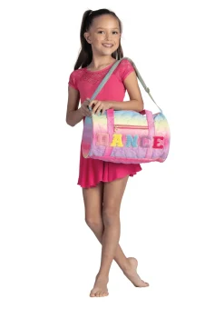 Danznmotion Quilted Heart Rainbow Duffle Bag