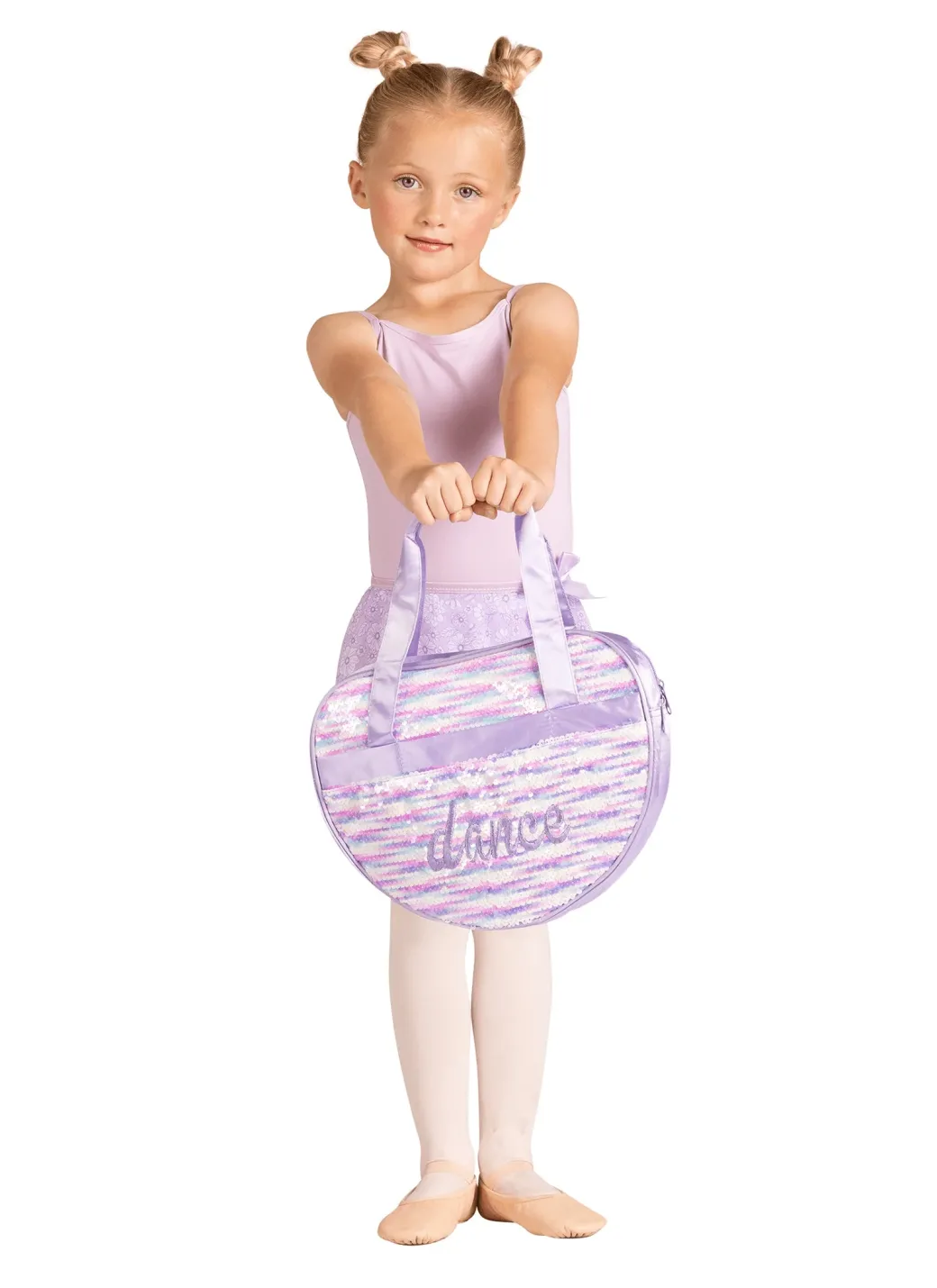 Danznmotion Sequin Heart Tote Bag