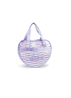 Danznmotion Sequin Heart Tote Bag