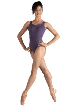 Danznmotion Pleated Tank Leotard