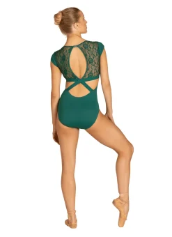 Danznmotion Yasmin Micro Cap Sleeve Leotard