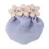 Dasha Flower and Stone Snood Pink and Grey