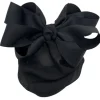 Dasha Grosgrain Bow with Snood Black
