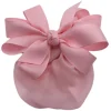 Dasha Grosgrain Bow with Snood Pink