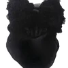 Dasha Rosette Bow with Snood Black