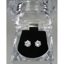 Dasha Round Cubic Zirconia Earrings Large
