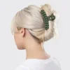 Eco-friendly Chain Claw Clip 3pc Set Black/Moss