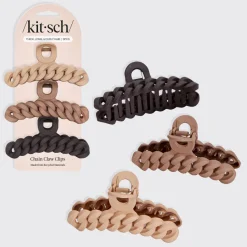 Eco-friendly Chain Claw Clip 3pc Set Neutral