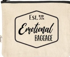 Emotional baggage established in my 20s funny Zipper Pouches