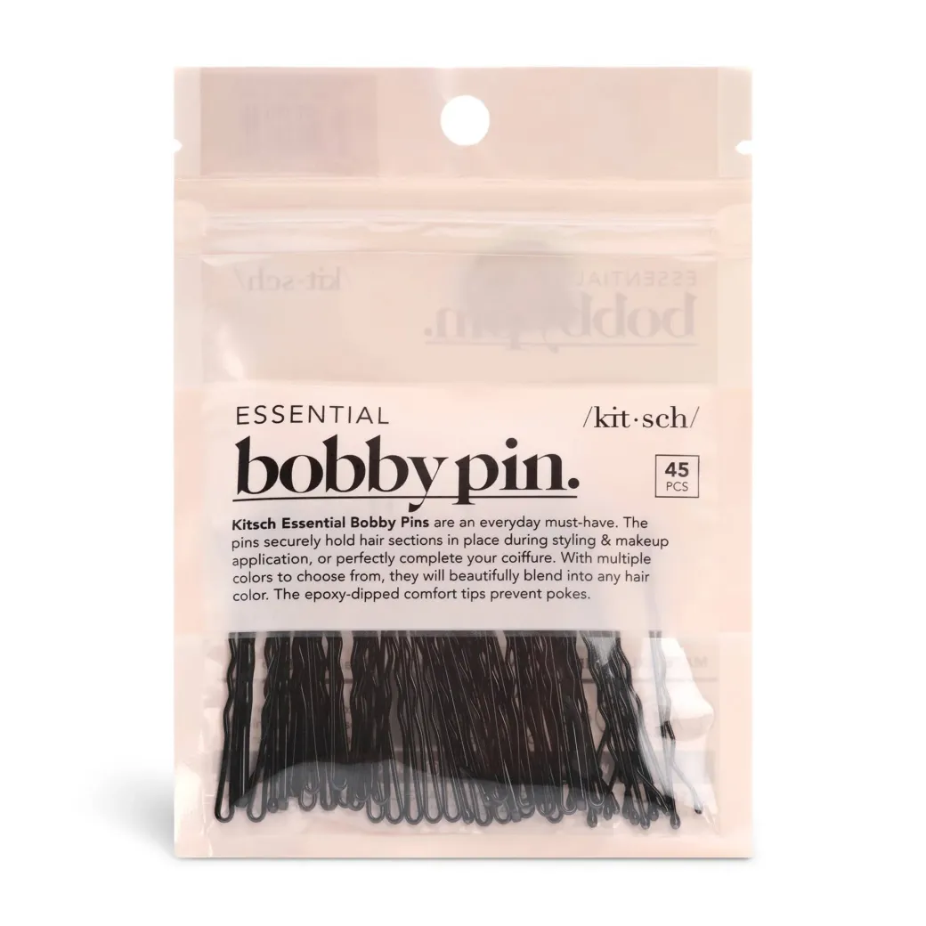 Essential Bobby Pins 45pc Black