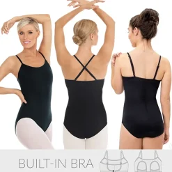 Eurotard Built in Bra with Convertible Straps Leotard Adult