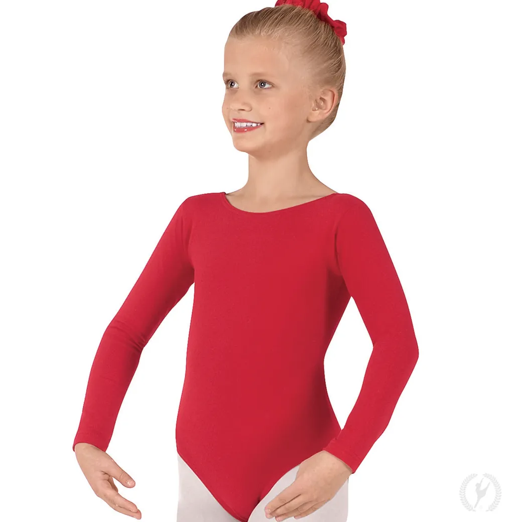 Eurotard Long Sleeve Microfiber Leotard Child