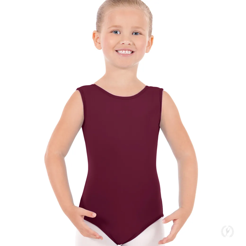 Eurotard Microfiber Tank Leotard With Fully Lined Front Child