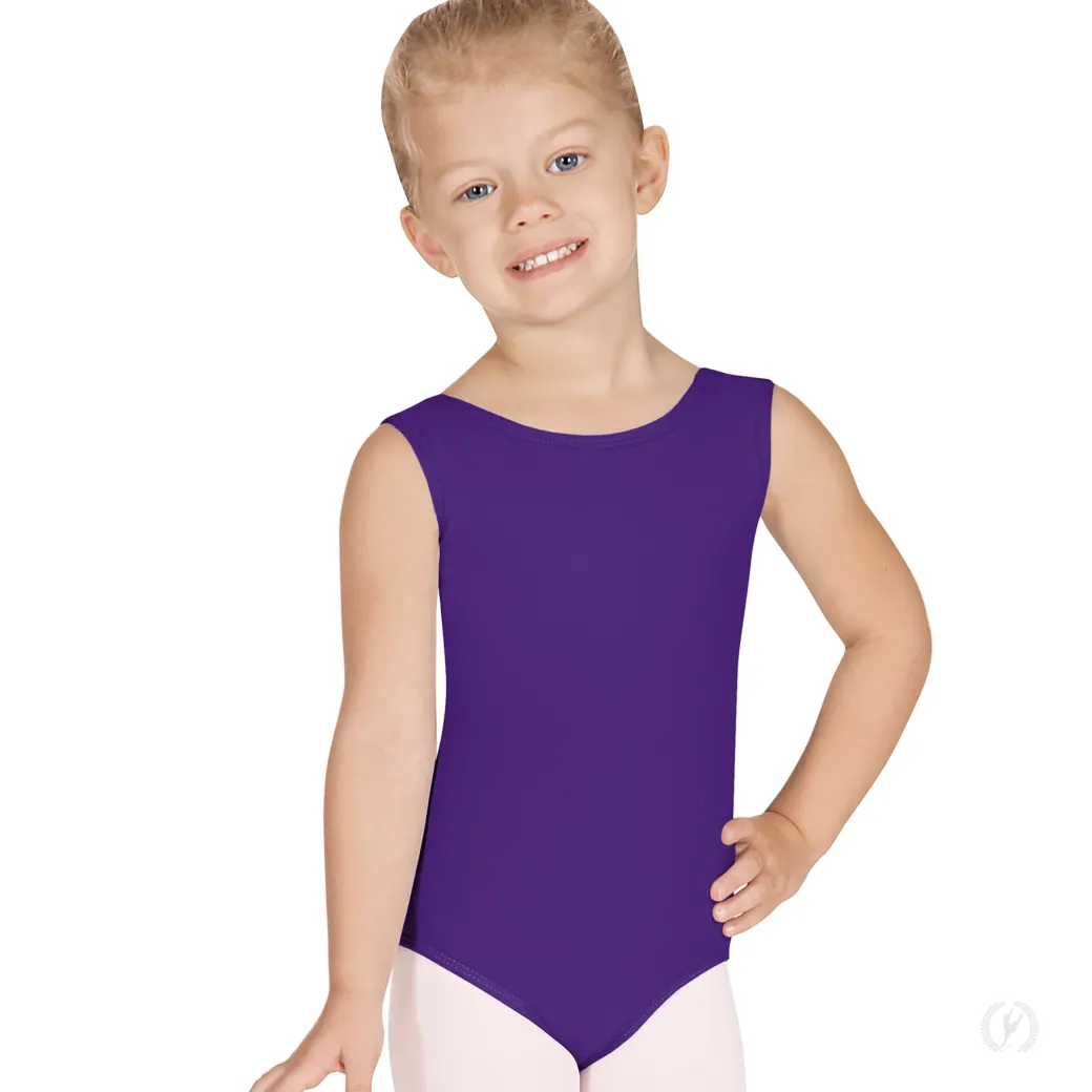 Eurotard Microfiber Tank Leotard With Fully Lined Front Child