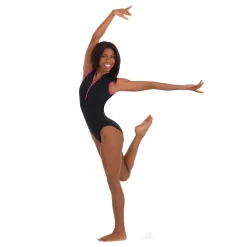 Eurotard Microfiber Zipper Front Leotard Adult