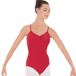 Eurotard Pinch Front, "V" Back Camisole Leotard in Tactel Microfiber Adult