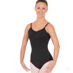 Eurotard Pinch Front, "V" Back Camisole Leotard in Tactel Microfiber Adult