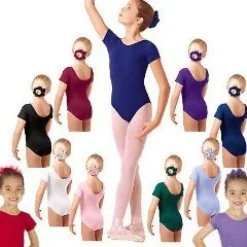 Eurotard Short Sleeve Cotton/Lycra Leotard Child