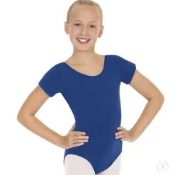 Eurotard Short Sleeve Cotton/Lycra Leotard Child