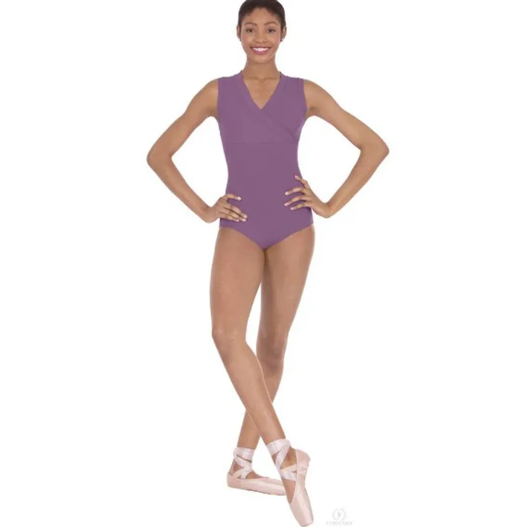 Eurotard Wrap Front Sleeveless Leotard in Performance Tactel Microfiber Adult