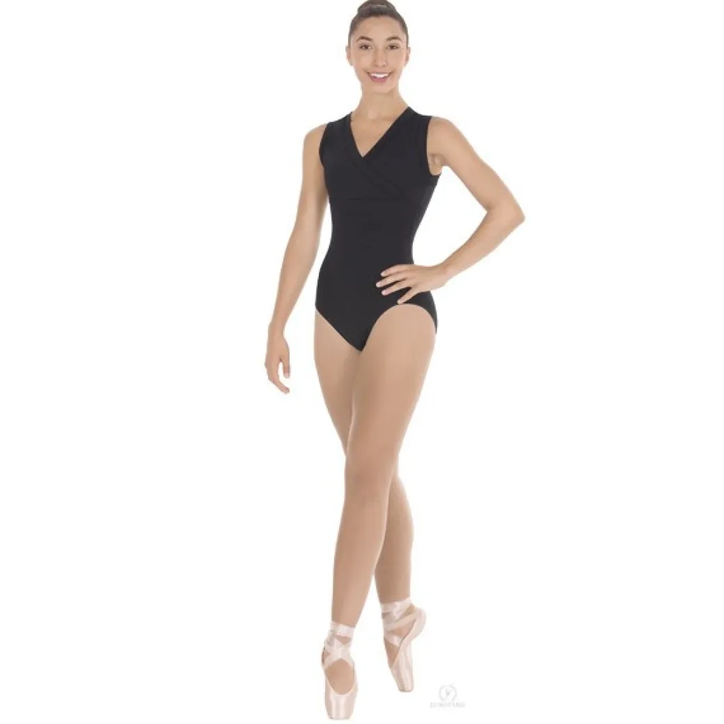 Eurotard Wrap Front Sleeveless Leotard in Performance Tactel Microfiber Adult