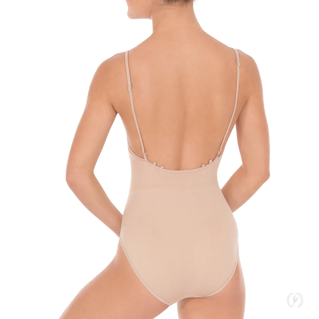 Eurotard Child Undergarment Leotard with Clear and Matching Straps