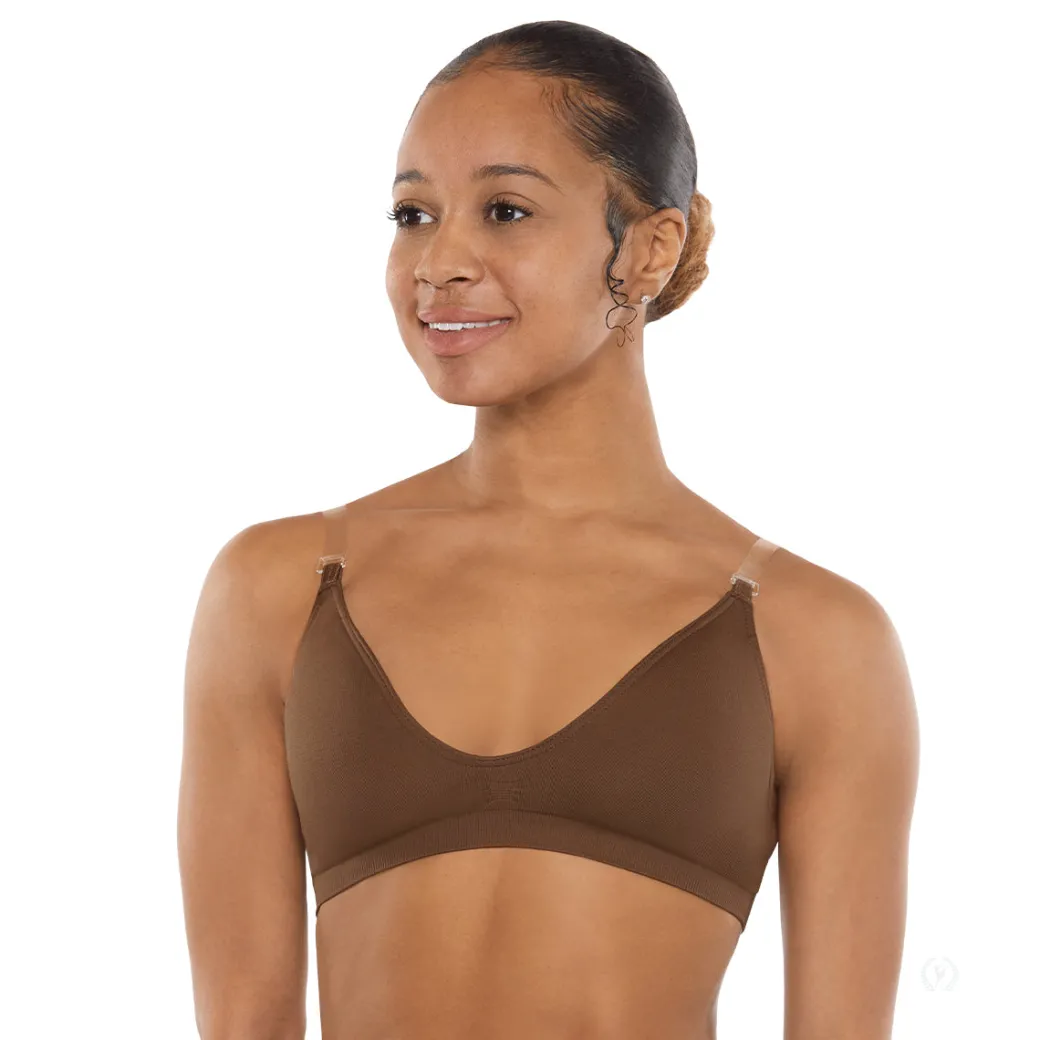 Eurotard EuroSkins Womens Clear Strap Padded Bra