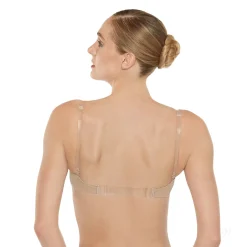 Eurotard EuroSkins Womens Clear Strap Padded Bra