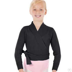Eurotard Girls Soft Knit Wrap Ballet Sweater
