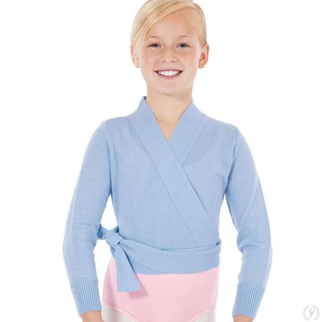 Eurotard Girls Soft Knit Wrap Ballet Sweater