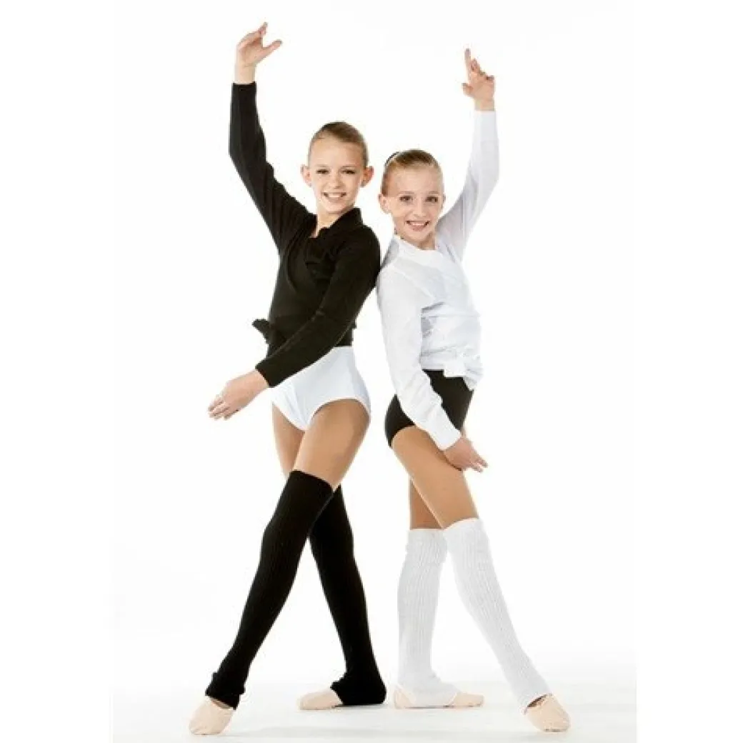 Eurotard Girls Soft Knit Wrap Ballet Sweater