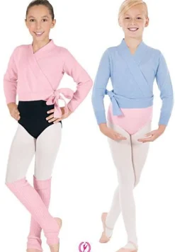 Eurotard Girls Soft Knit Wrap Ballet Sweater