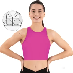 Eurotard Girls & Womens Racerback Long Line Bra