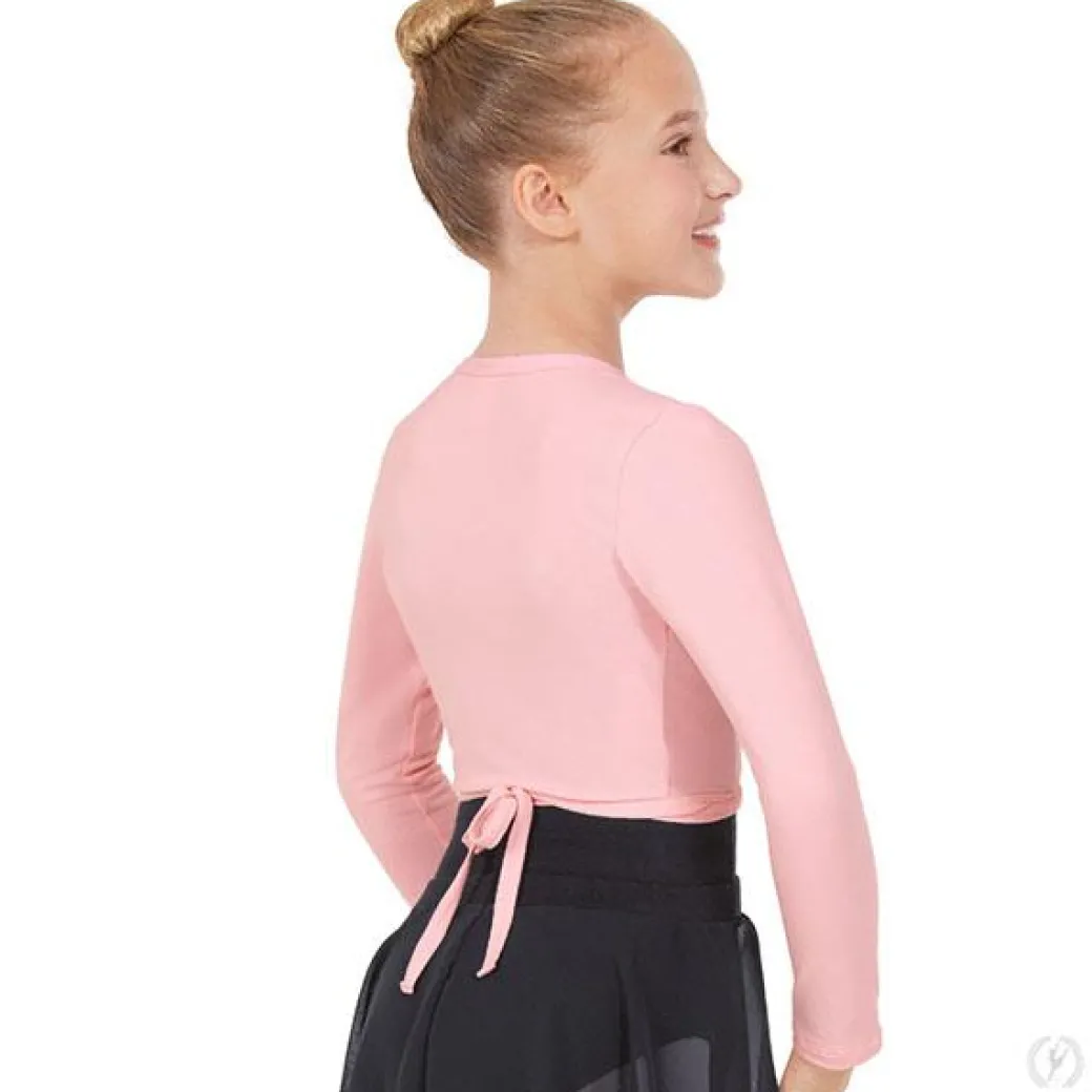 Eurotard Long Sleeve Cotton Lycra® Ballet Wrap Sweater Child