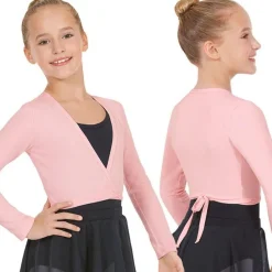 Eurotard Long Sleeve Cotton Lycra® Ballet Wrap Sweater Child