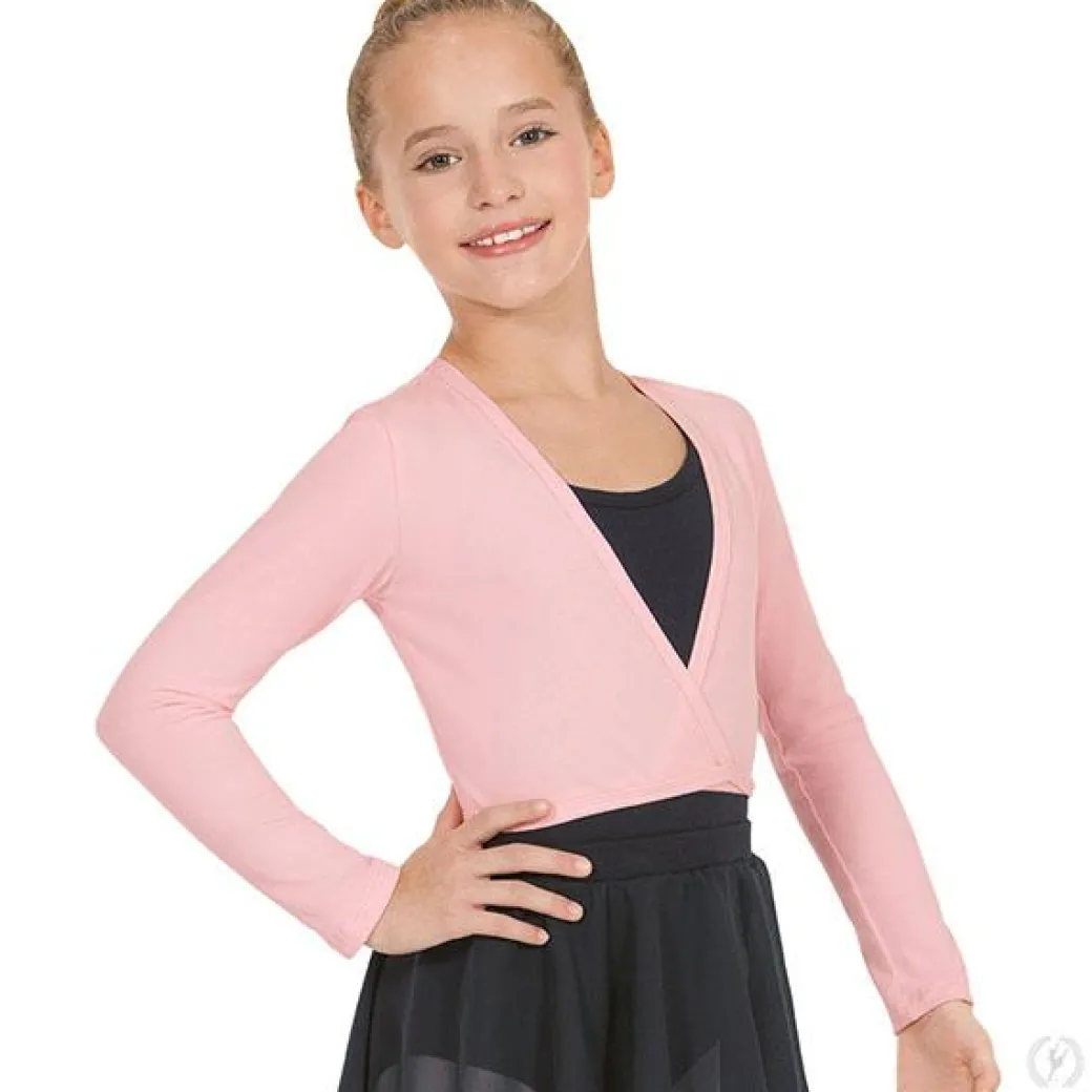 Eurotard Long Sleeve Cotton Lycra® Ballet Wrap Sweater Child