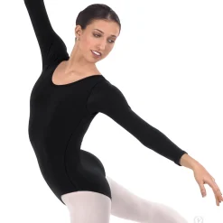 Eurotard Long Sleeve Cotton/Lycra Leotard Adult