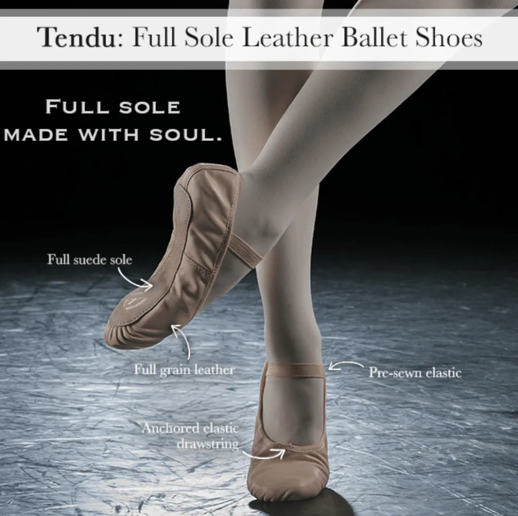 Eurotard Metallic Tendu Full Sole Leather Praise Slipper Adult