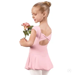 Eurotard Microfiber Bow Back Leotard with Attached Skirt Child