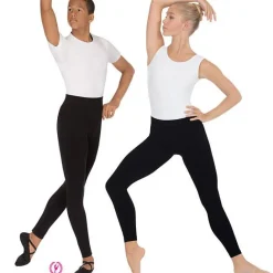 Eurotard Microfiber Wide Waist Ankle Seamless Pants Adult