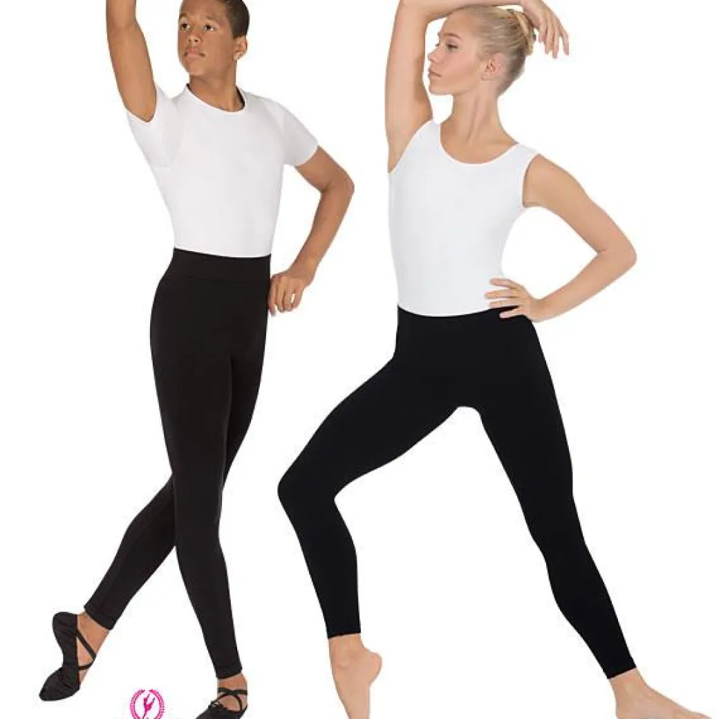 Eurotard Microfiber Wide Waist Ankle Seamless Pants Adult
