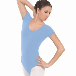 Eurotard Short Sleeve Cotton Leotard Adult