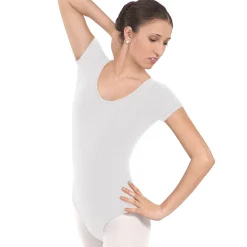 Eurotard Short Sleeve Cotton Leotard Adult