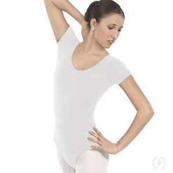 Eurotard Short Sleeve Cotton Leotard Adult