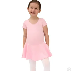 Eurotard Short Sleeve Dance Dress in Tactel Microfiber Child