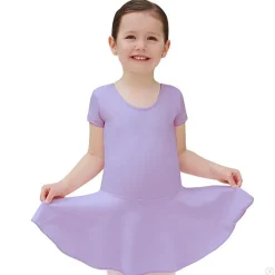 Eurotard Short Sleeve Dance Dress in Tactel Microfiber Child